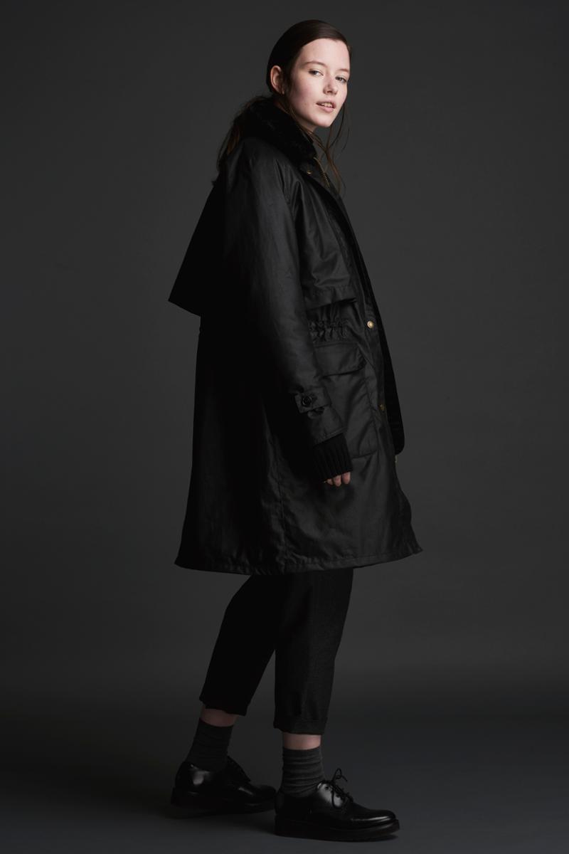 Barbour floree sales wax coat black