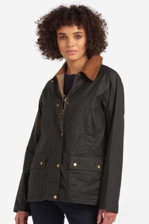 Barbour oilskin hot sale jakke dame