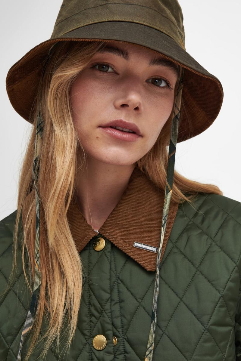 Barbour »Brackley« Waxed Bucket Hat, Beech/Ancient, Size S