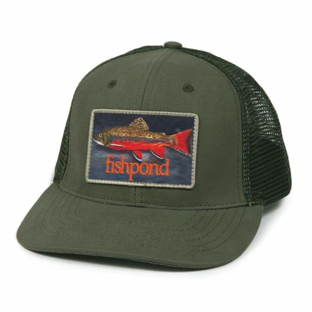 Fishpond Rainbow Trout Hat Olive Vak AS