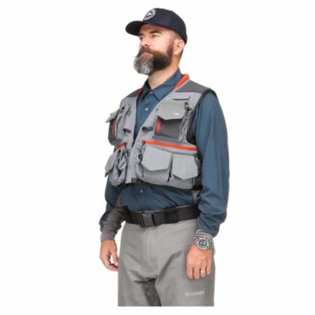 Simms Flyweight Vest - Smoke - L/XL